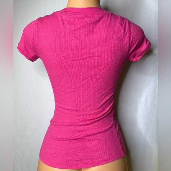 A-Embellished Pink Aeropostale Short Sleeve Top - Picture 6 of 6